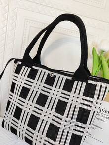 針織心型手提包 2023 早秋新品 簡約時尚手提包,女士休閒單肩包和斜挎包,便攜,高密度針,非常適合聖誕節零食或禮物