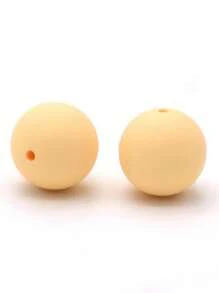 20入組15mm矽膠珠子,適用於嬰兒咬咬和diy珠寶製作,糖果色圓形散珠 - 彩色 - 查看 40