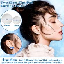 300pcs Stainless Steel Earring Pins With Butterfly Backs And Rubber Backs, Hypoallergenic Screw Earring Findings With Storage Box For Diy Earring Making