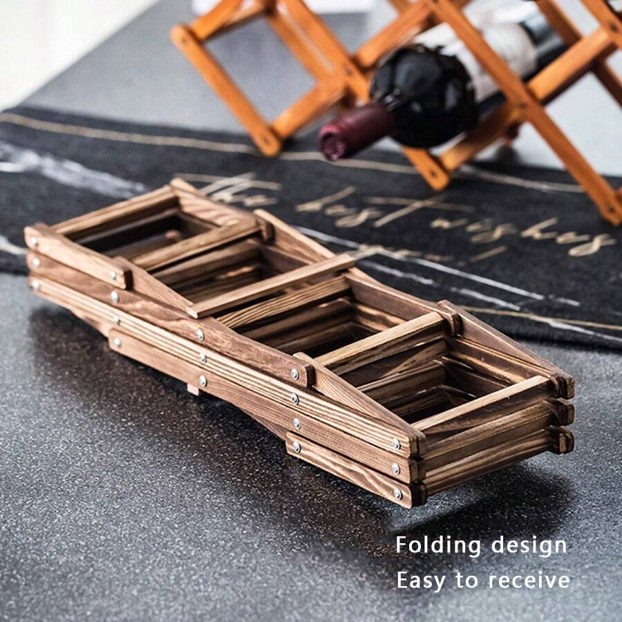 Solid Wood Modern Simple Diamondshaped Wine Rack With Cup Holder