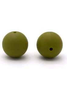 20入組15mm矽膠珠子,適用於嬰兒咬咬和diy珠寶製作,糖果色圓形散珠 - 彩色 - 查看 52