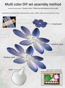 6 Pezzi Fiori Galleggianti A Loto E Ninfea A Led Impermeabili Per Decorazione Piscina, Lampada Notturna A Colori Cambiante, Può Essere Usato Per La Decorazione Di Desideri, Fiumi O Piscine