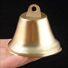 Christmas Handmade Diy Bell Parts, Including Gold-colored Open Bells, Horn-shaped Bells, Bell Rings, And Copper Bells - Gold - View 6