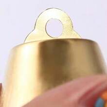 Christmas Handmade Diy Bell Parts, Including Gold-colored Open Bells, Horn-shaped Bells, Bell Rings, And Copper Bells - Gold - View 5