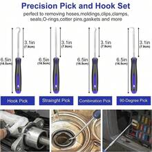 38件汽車拆卸工具集,汽車內飾門夾板裝飾面板拆卸工具套件,汽車手動撬卸工具汽車開閉裝修工具套件(藍色) - 藍色 - 查看 3