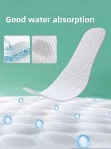 10對/入一次性鞋墊,吸汗透氣、抗臭味,男女均適用,超薄、防滑,適用於赤腳穿著的夏季訓練鞋墊