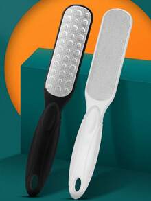 1pc Black Dual-Sided Foot File & Callus Remover Pedicure Tool With Multiple Functions - Black - View 7