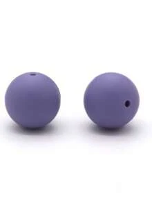 20入組15mm矽膠珠子,適用於嬰兒咬咬和diy珠寶製作,糖果色圓形散珠 - 彩色 - 查看 94