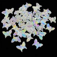 20 pcs/lot Small Butterfly Shape Beads Multi Gradient Color Acrylic Beads For Jewelry Making Handmade DIY Accessories - Multicolor - View 11