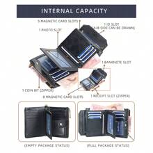 With Anti-Theft Brush Leather Wallet