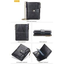 With Anti-Theft Brush Leather Wallet