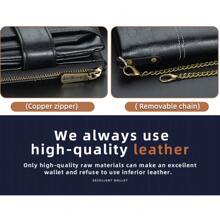 With Anti-Theft Brush Leather Wallet