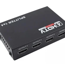 Distribuidor Divisor Splitter  1x4 1.4v Full Hd 3d 1080p - Preto - Visão 1