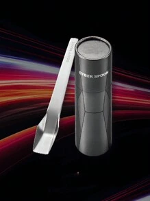 1pc Style Spoon, McFlurry Spoon, 304 Stainless Steel Spoon, Highly Attractive Spoon With Exquisite Gift Box - Silver - View 7