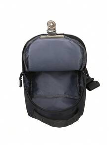 Sling Bag Fanny Pack Chest Bag Packable Crossbody Bag Casual Waterproof Lightweight For Travel Hiking For Men And Boys For College Students Carrying Bag Black Bag Men Bag  Holiday Shop Christmas Accessories Christmas Bags Men Presents Outdoor Gifts For Men Halloween Winter Christmas Gifts Bag For Men Bum Bag Sling Bag For Men - Black - View 6