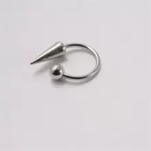 2Pcs 16G Simple Stainless Steel Piercing Lip Ring For Woman Man, Fashion Lip Studs Gothic Piercing Lip Nose Ring Labret Body Piercing Jewelry Suitable For Everyday Wear - Silver - View 3