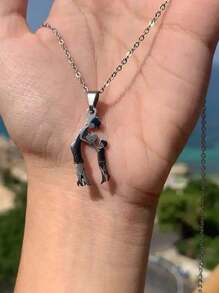 1 Miếng Thép không gỉ Gia đình Cây Chạm khắc Vòng cổ mặt dây chuyền Qủa tặng Đối với Ngày lễ Mẹ Con gái - Bạc - Xem 2