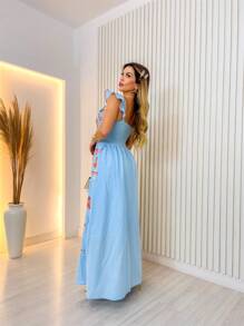 Women Dresses - Màu xanh nhạt - Xem 2