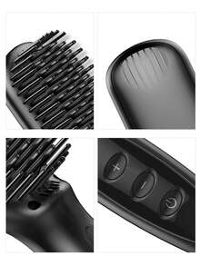 Ultra-Precision Men's Straightening Comb – Multifunctional Styling, Setting & Beard Grooming Tool - Black - View 5