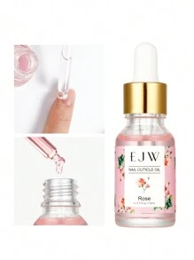 زيت الورد لترطيب وتقوية البشرة حول الأظافر، حجم 0.5 أونصة، مرطب للبشرة الميتة والأظافر التالفة، للعناية اليومية بالأظافر للنساء - وردي - مشاهدة 1