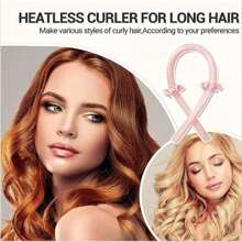 1pc Sleep Hair Styling Tool Big S Wave Hair Roller, Sponge Hair Curler, No-heat Foam Curling Rod Set - Black - View 2