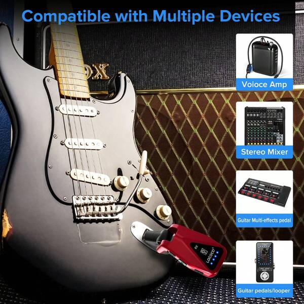 1pc Wireless Guitar Transmitter Receiver System For Electronic Guitar