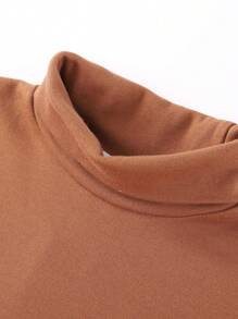 Annil Tween 女童秋季修身长袖高领打底 T 恤