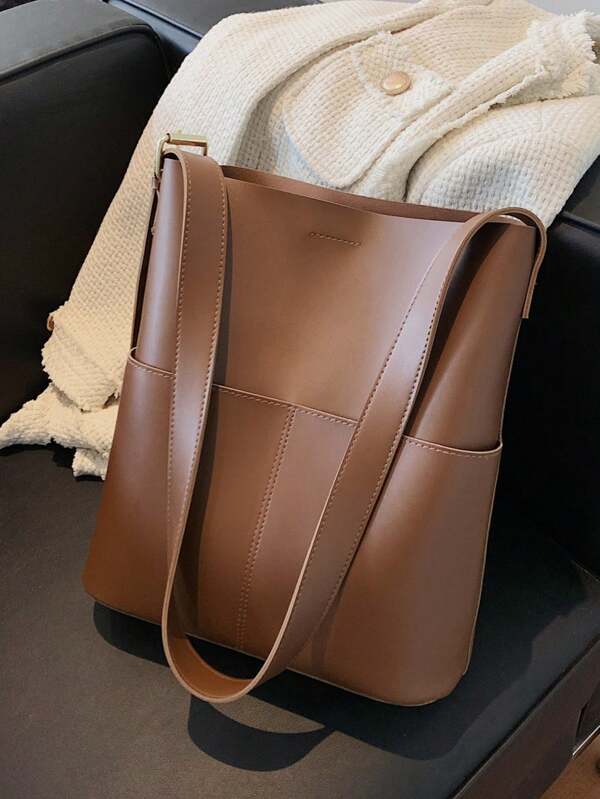 Vintage Retro Fashionable And Korean Style Large Capacity Women's Shoulder Bag, Retro Inspired Vintage Bag For Women
