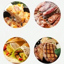 Tijeras De Pizza, Tijeras De Barbacoa, Tijeras De Cocina Para Hogar, Tijeras De Acero Inoxidable Desmontables, Herramientas Para Hornear, Tijeras De Alimentos - Negro - Ver 6