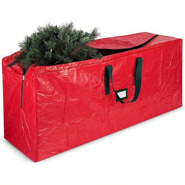 Bolsa de almacenamiento para árbol de Navidad grande, adecuada para árboles desmontables de hasta 9 pies de altura, 30 pulgadas de alto x 15 pulgadas de ancho x 65 pulgadas de largo, impermeable, de gran resistencia, con cremallera doble con estilo y gran asa, decoraciones de Halloween, decoraciones navideñas, decoraciones de cumpleaños, decoraciones de otoño, caja/regalo de boda, regalos de Navidad, caja de regalo, calabaza, accesorios de taza
