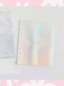 Hojas Protectores Laminadas transparente Para Binder A5 / Carpeta A5 - Blanco - Ver 3