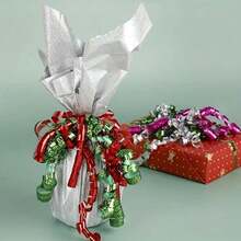 1捲393.7英寸激光橄欖球帶結婚慶祝生日派對用氣球玫瑰金色絲帶,花束絲帶,花包裝紙,手工藝用品清倉,織品,婚禮手工花束材料,禮品包裝材料