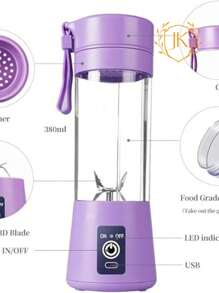 JK Mini Licuadora portátil recargable 380ml - Multicolor - Ver 7