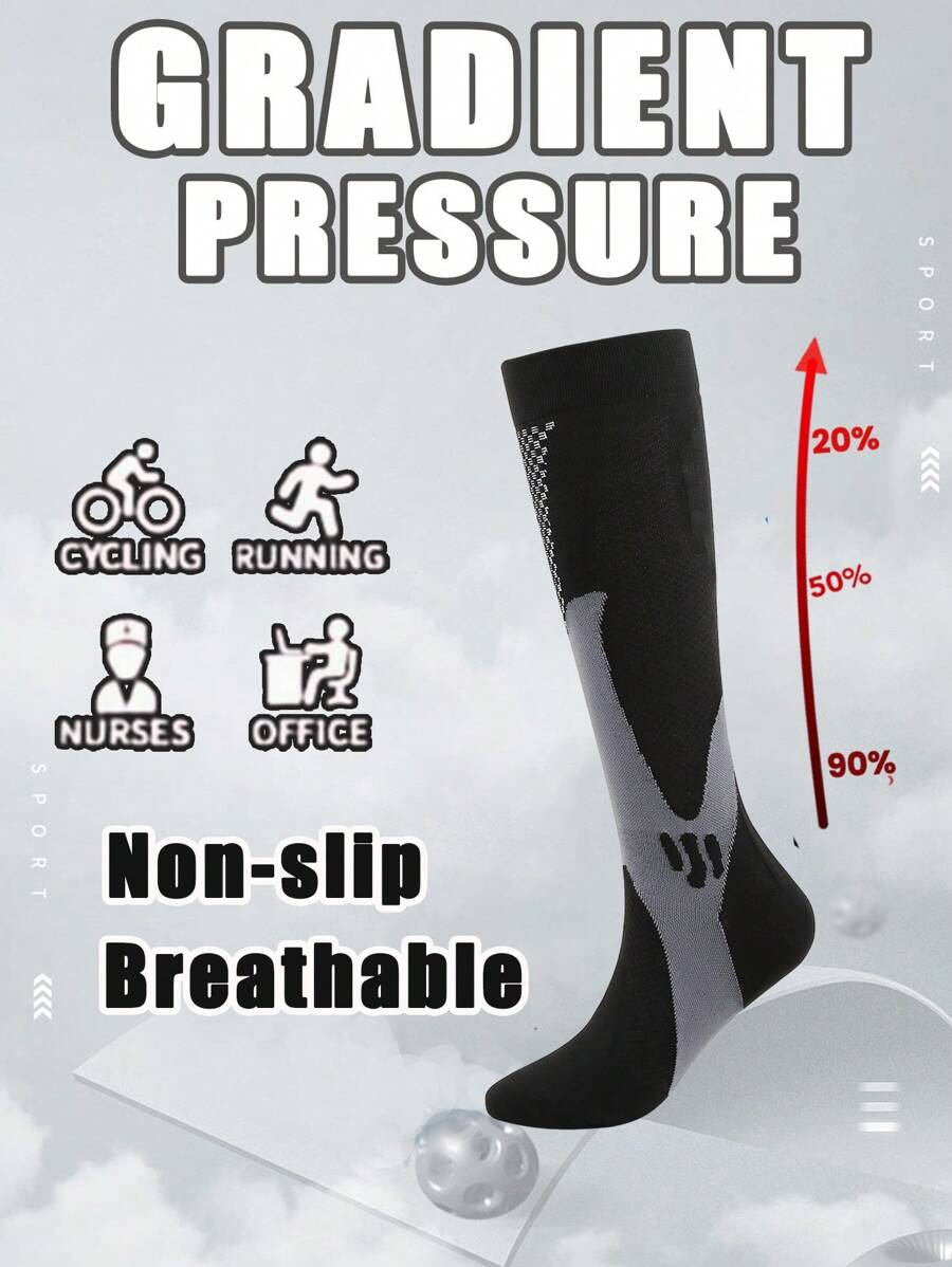 1 双 Copper Wellow 压缩袜 女士 男士 15-20 毫米汞柱 及膝孕妇护士孕妇可爱运动金色贴合骑行成人支撑袜循环长款女士