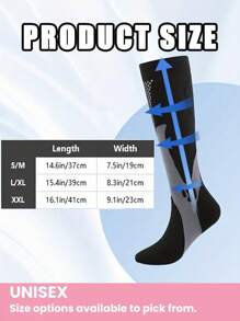 1 双 Copper Wellow 压缩袜 女士 男士 15-20 毫米汞柱 及膝孕妇护士孕妇可爱运动金色贴合骑行成人支撑袜循环长款女士