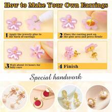 300pcs Stainless Steel Earring Posts With Butterfly Backs And Rubber Backs, Hypoallergenic Corkscrew Earring Pin Kit With Storage Box For Diy Jewelry Making - Gold - View 5