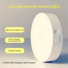 1 Pieza Luz Nocturna Led Con Control Automático De Luz, Lámpara De Mesa, Inscripción, Lámpara De Inducción - Luz infinita de tres colores tipo botón. - Ver 7