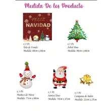 Kit de globos navideños Decoración navideña, globos de Papá Noel, regalo de Navidad - Verde - Ver 2