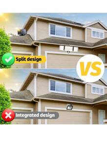 2入/1入組224led太陽能戶外帶有運動傳感器的壁燈,戶外太陽能聚光燈,太陽能壁燈,224顆led,1600流明,5米電纜,4種模式,帶遙控器,適用於花園/車蓬/甲板/露台 - 黑色 - 查看 4