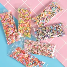 20 Gramm 1 Beutel / Süße Fruchtform Polymer Clay Scheiben Für Diy Nägelkunst Und Schmuckherstellung - Kristall Schlamm Slime Füllstoff