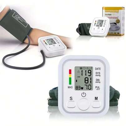 Blood Pressure Monitor Digital Wrist Blood Pressure Machine Automatic Cuff BP Detector 2x99 Readings Memory Large Display Voice With Carrying Case  Halloween Thanksgiving Christmas Gift No battery inside Family