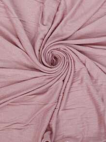 1pc Abaya Accessories Women Scarves Large Size Hijab Scarf, Soft Turban Solid Color Head Wrap Casual Headscarf