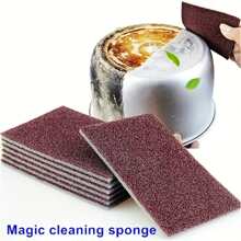Magic Sand Wipe For Removing Stains, Sponge For Cleaning And Descaling Pot Bottoms, Sponge Brush, Sponge For Rust Removal, Dish Sponge, Scrub Pad, Cleaning Tool For Power Source, Cleaning Supplies, Back To School Supplies Tools