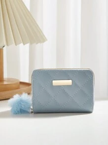 女士手提包 女士零钱包 钱包 钱包 小钱包 - 藍色 - 查看 4