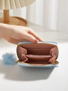 女士手提包 女士零钱包 钱包 钱包 小钱包 - 藍色 - 查看 5