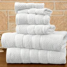 Bibb Home 6 Piece Egyptian Cotton Towel Set - 爆米花白 - 查看 1