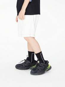 Annil Boys' Summer Cotton Loose Casual Capris