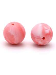 20入組15mm矽膠珠子,適用於嬰兒咬咬和diy珠寶製作,糖果色圓形散珠 - 彩色 - 查看 23