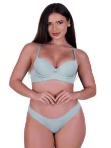 Women Bra & Panty Sets - Green - View 1
