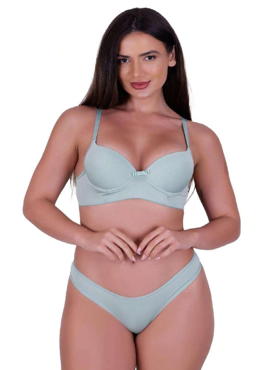Women Bra & Panty Sets - Green - View 1
